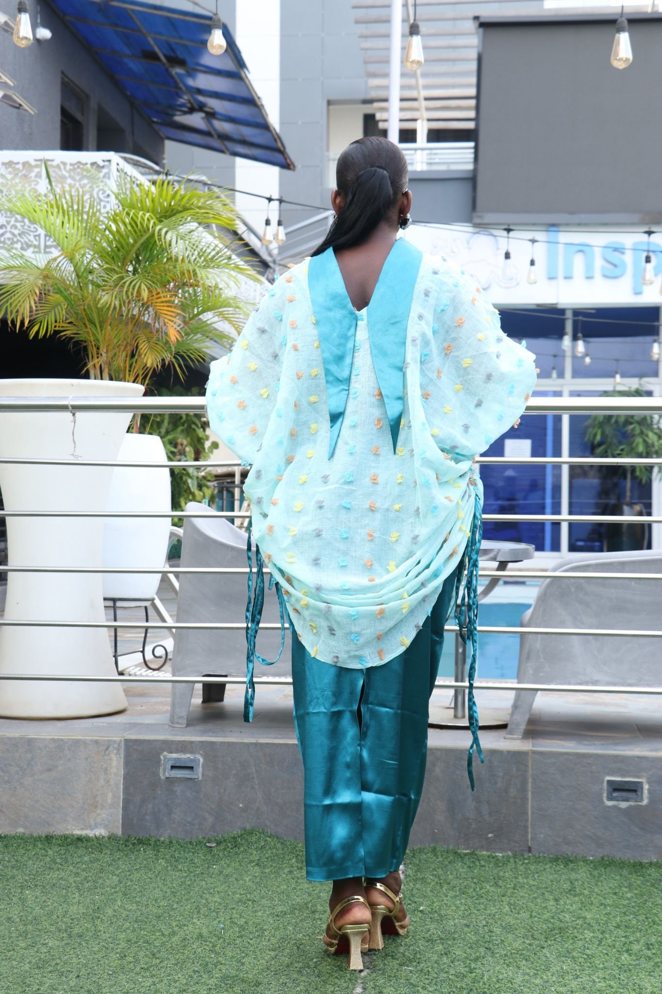 OMOTOLA 3D-Embellished 3 Piece Boubou Set