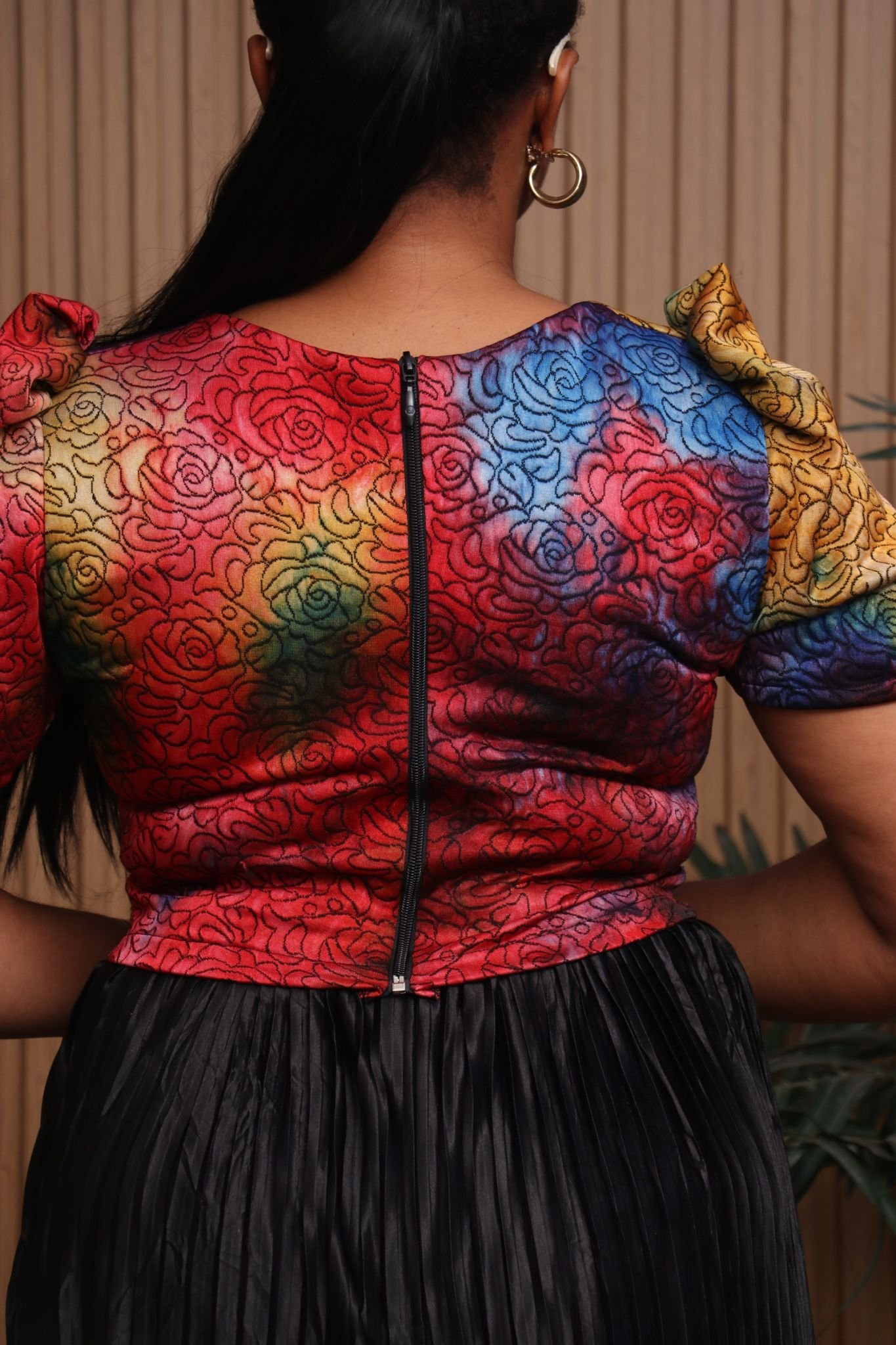 AYOBAMI2 Plisse Mix two-piece coordinate set