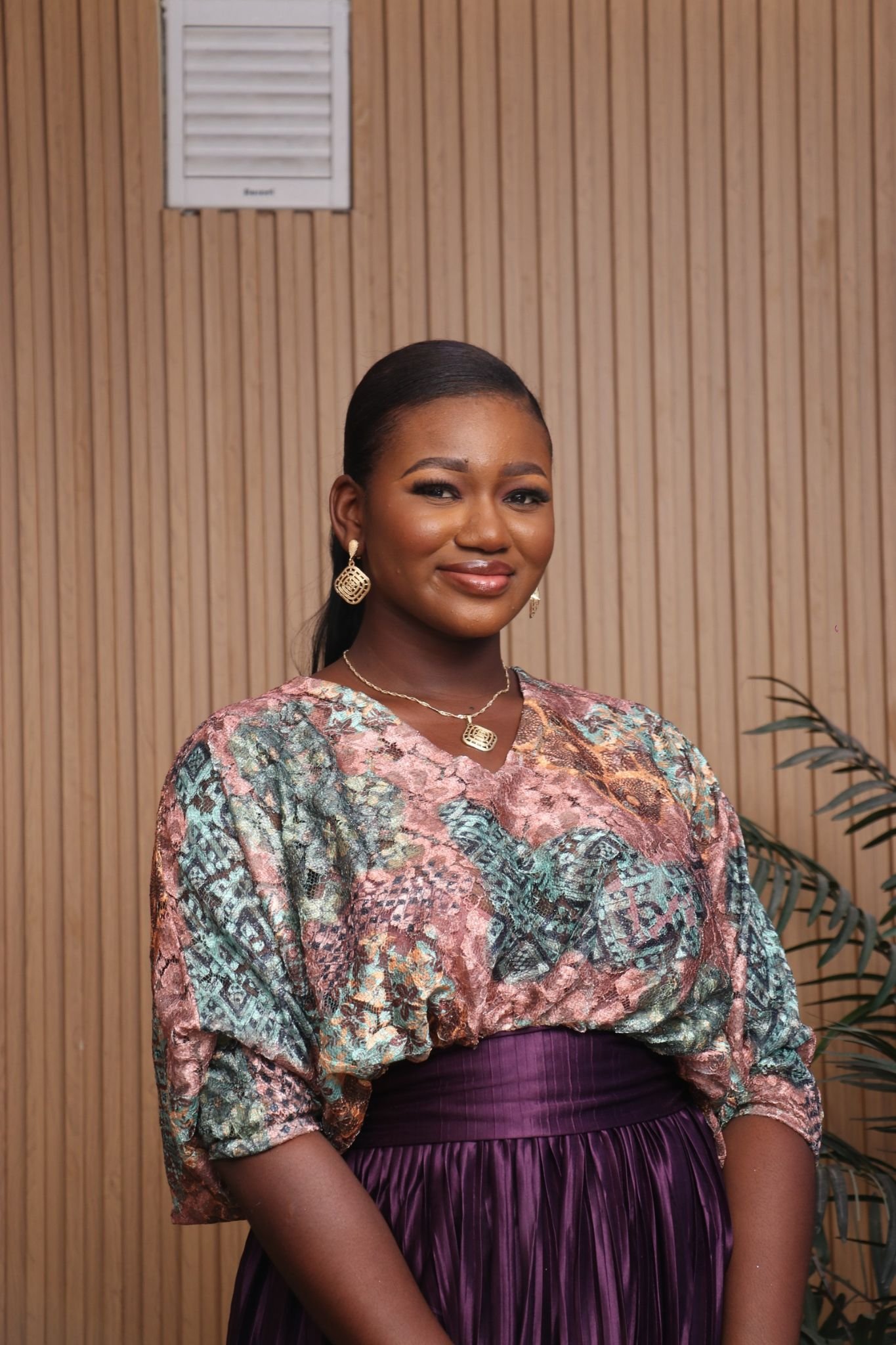 AYOBAMI Chantilly/Plisse Co-ordinate set