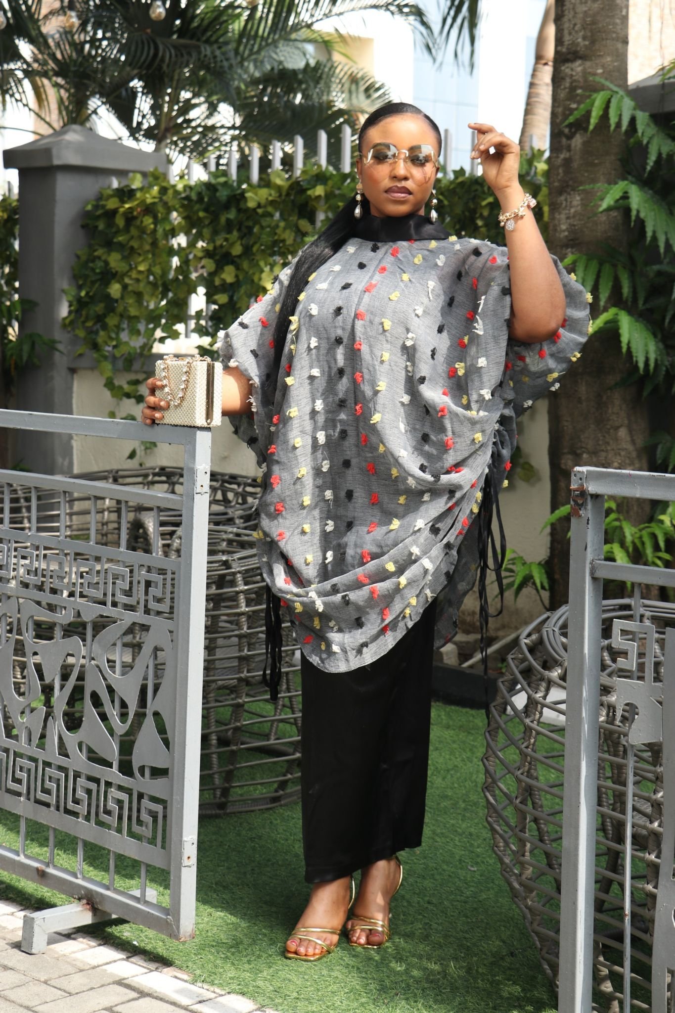 OMOTOLA 3D-Embellished 3 Piece Boubou Set