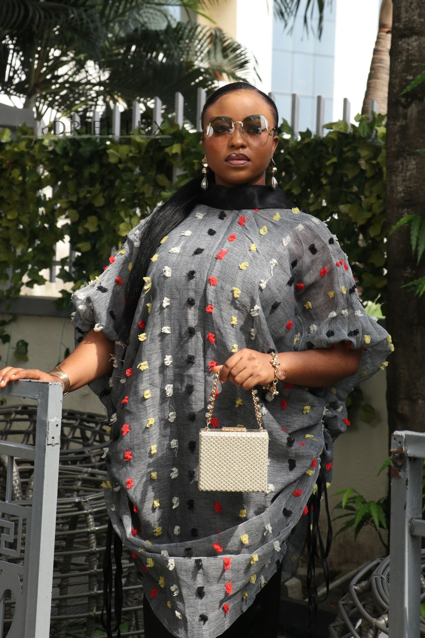 OMOTOLA 3D-Embellished 3 Piece Boubou Set
