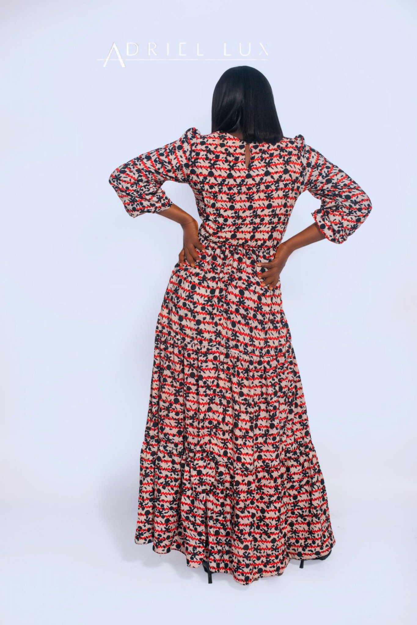 Printed Tierred Maxi Dresss