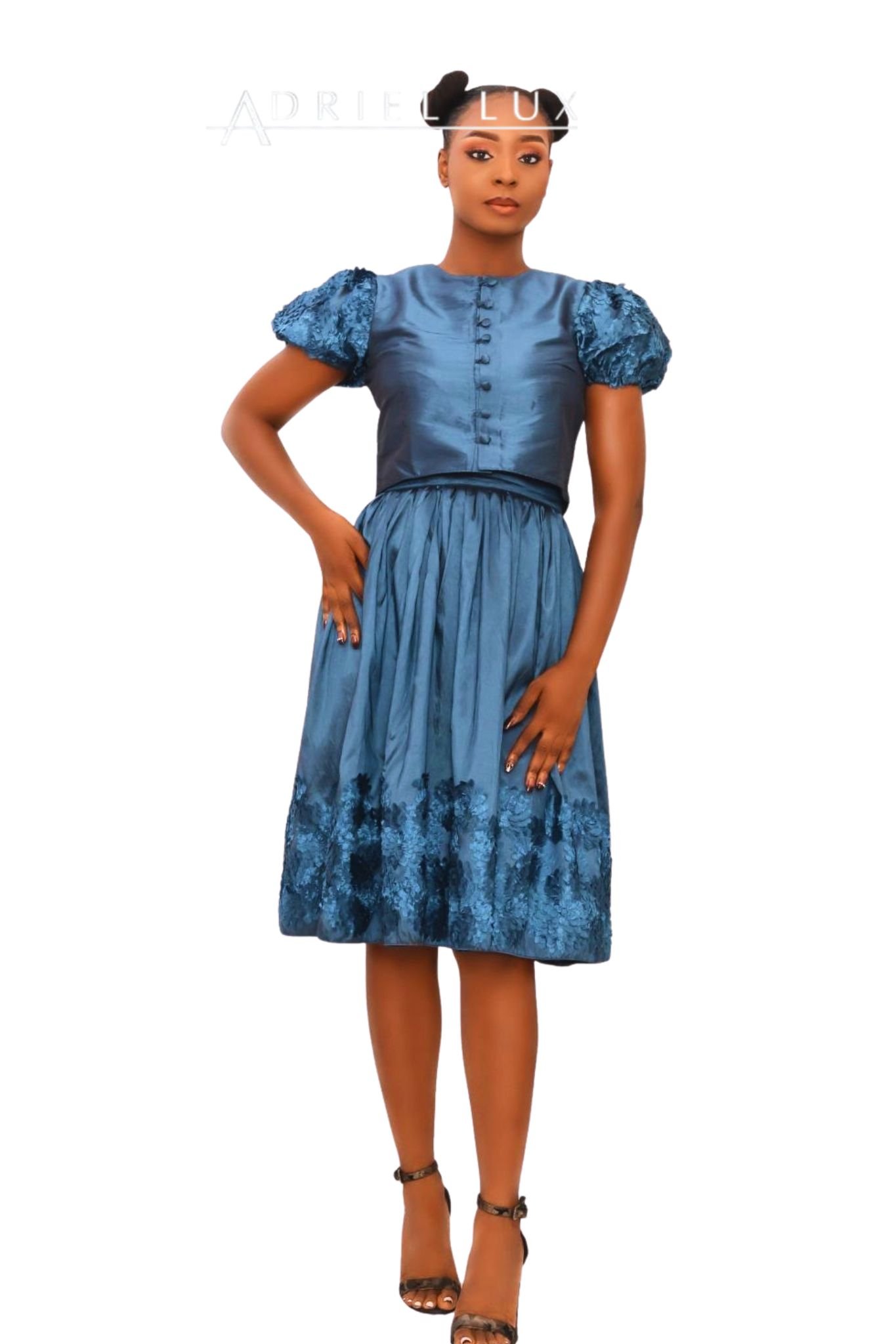 3D-Embellished 2-Pc Coordinate Set
