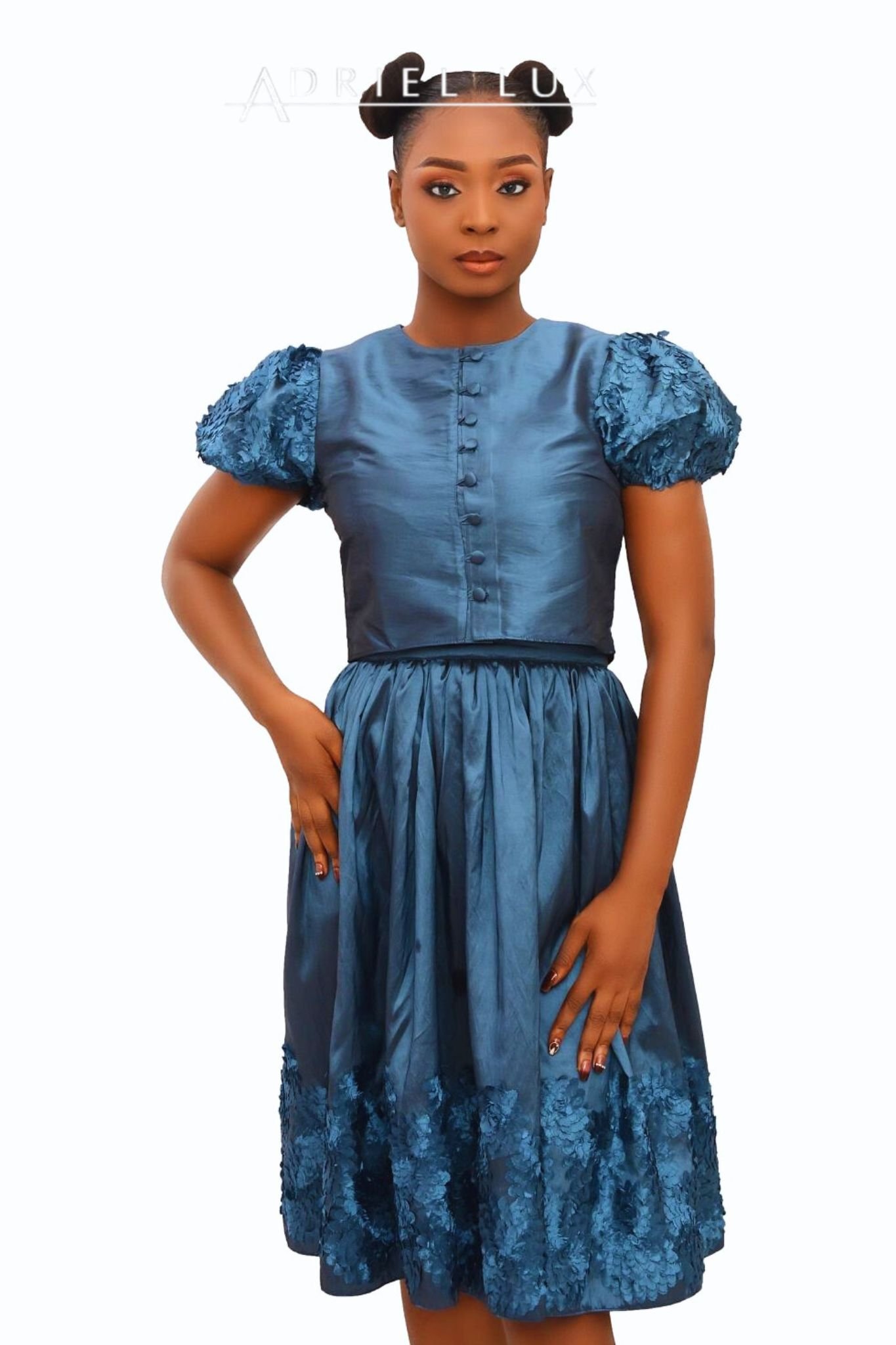 3D-Embellished 2-Pc Coordinate Set