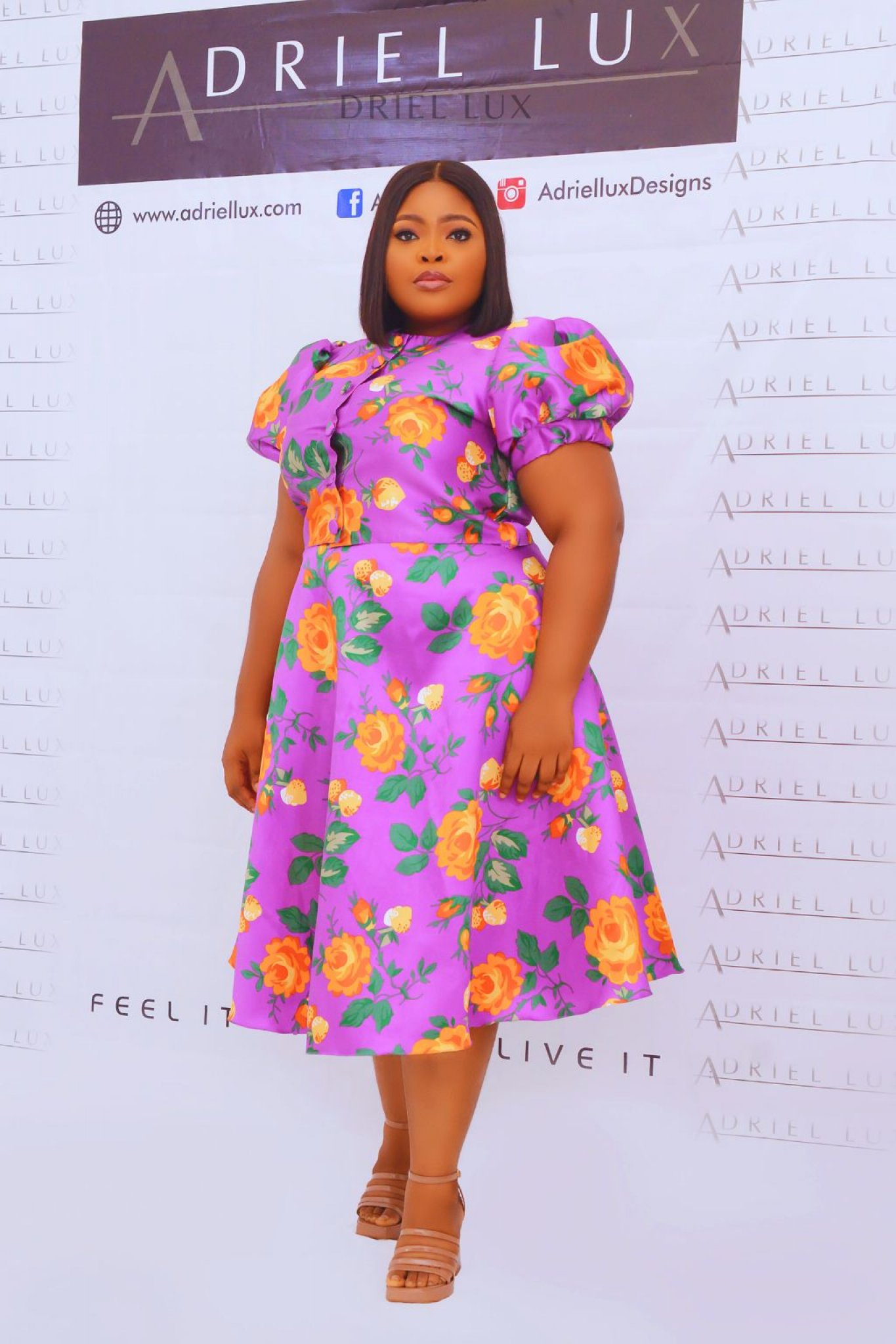Floral Printed Mikado 2-Piece Co-Ord Set