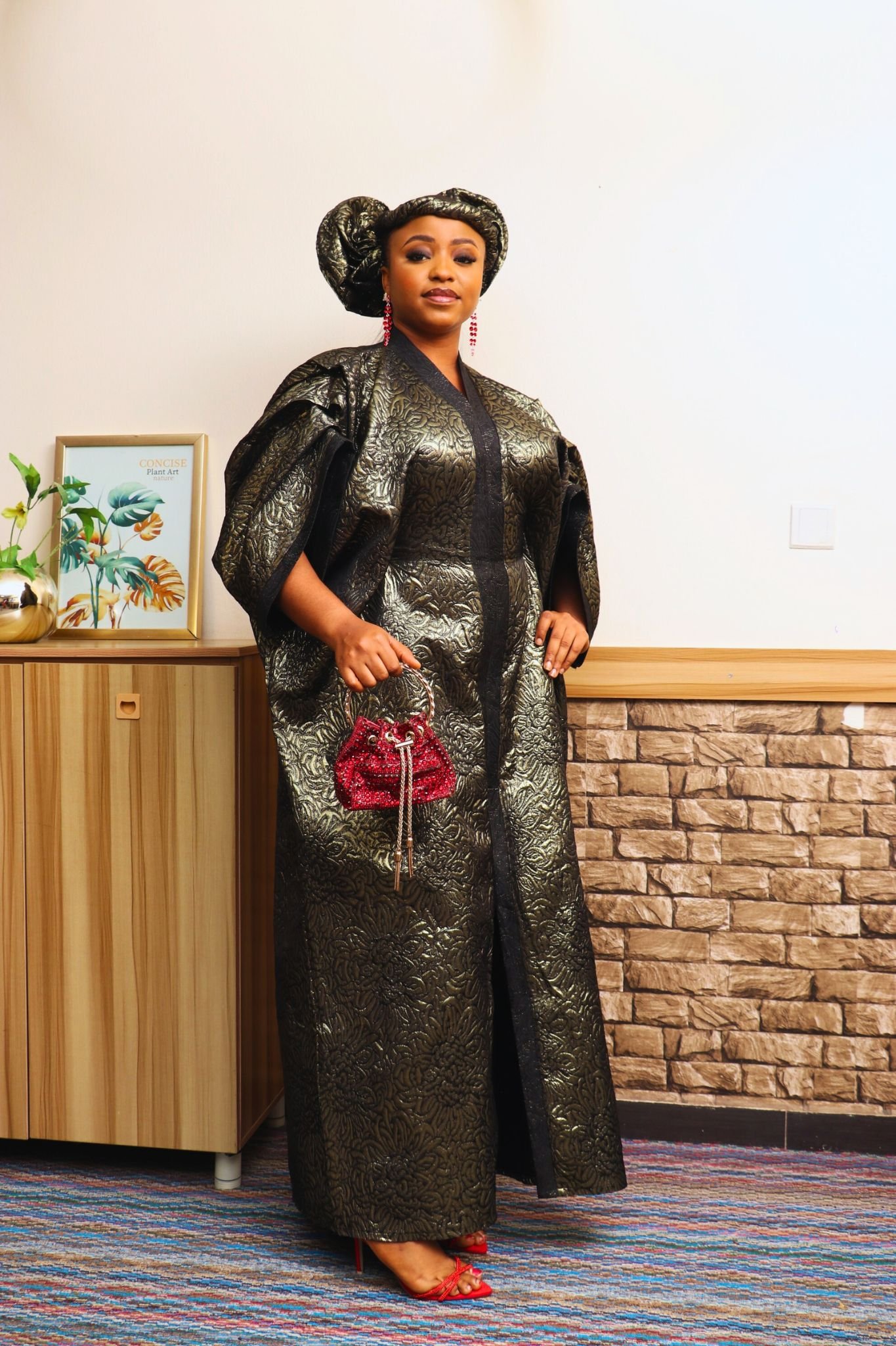 ADUKE02 3-Piece Brocade Boubou Set
